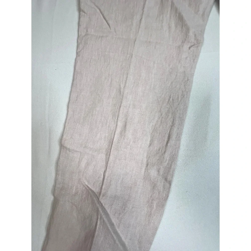 Europann Men's Dylan 100% Linen‎ Pant Trouser Pale Size US 40